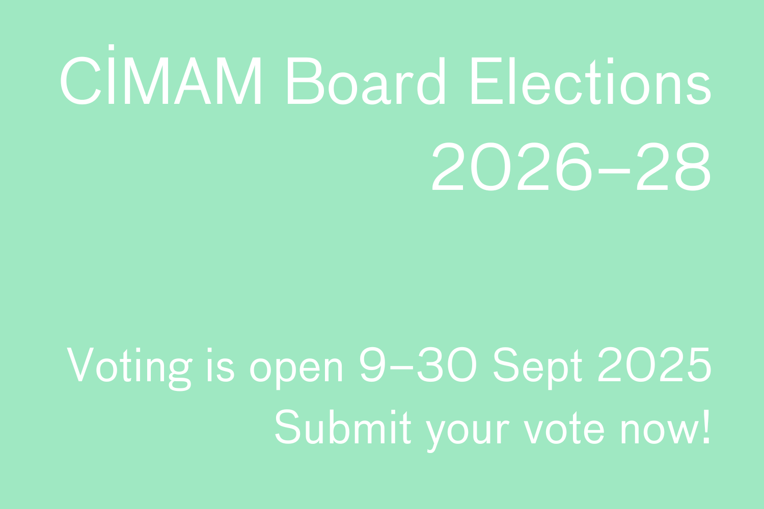 Vote is now Open_Board Elections