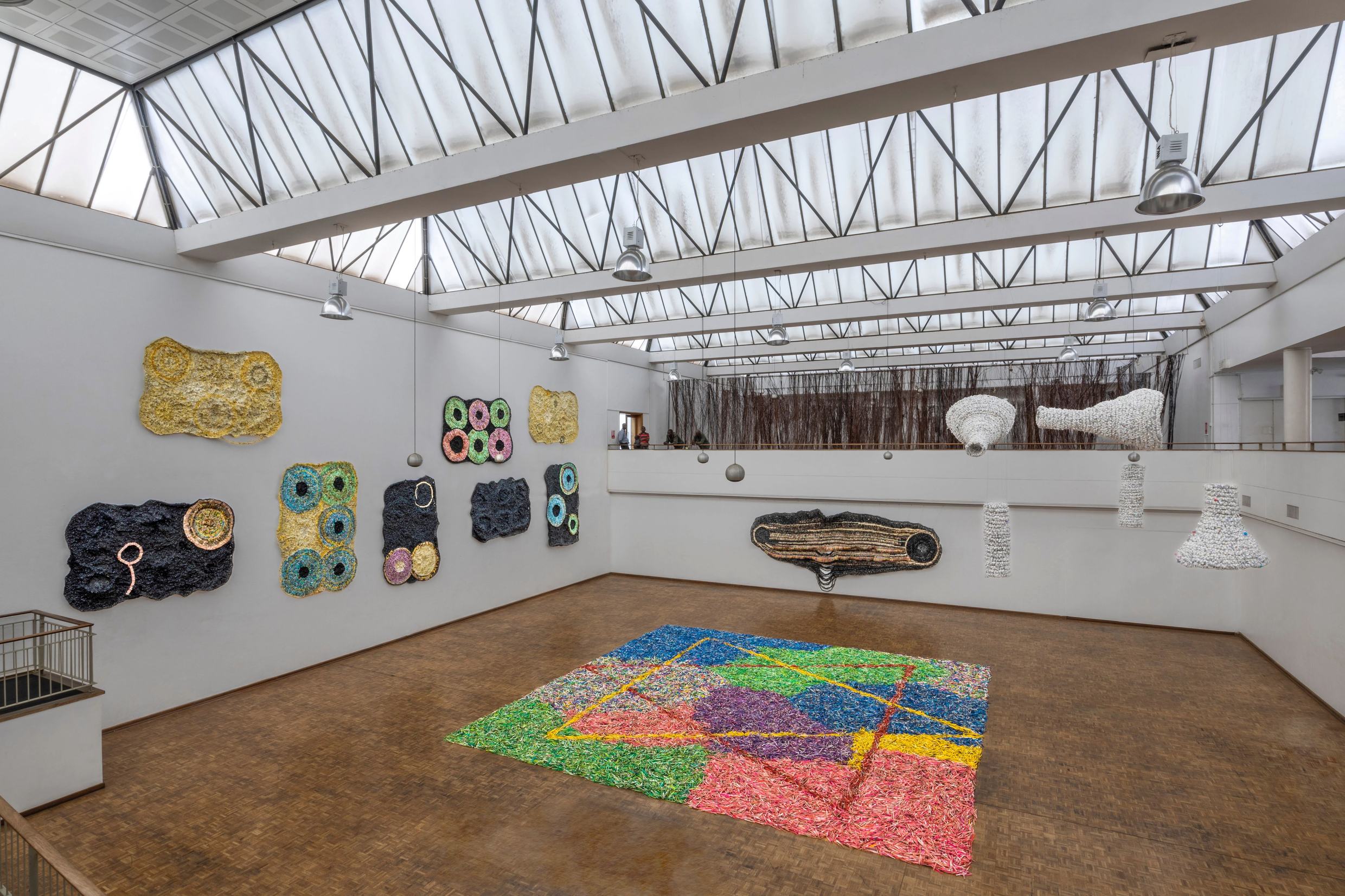 Moffat Takadiwa, Vestiges of Colonialism, installation view, National Gallery of Zimbabwe, Harare, 2023. Courtesy of the artist and Nicodim Gallery. PEQ