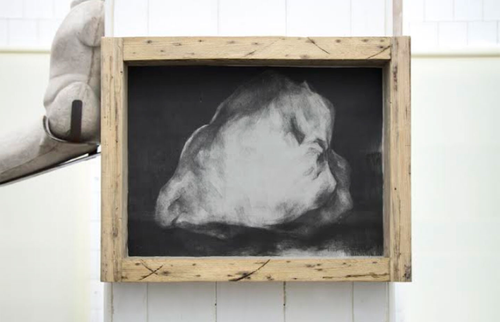 Yu Ji, Refined Still Life #1, 2016. Handcrafted wooden frame encasing and lithograph..png