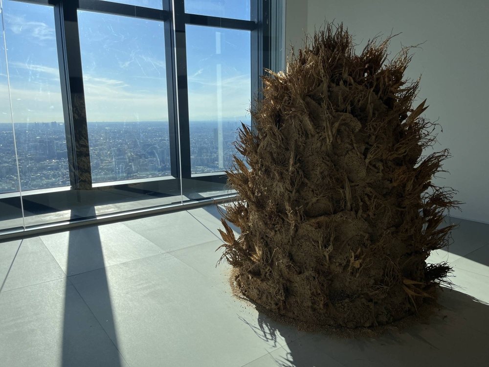 A sculpture on display at a Mori Art Museum exhibit in Tokyo titled “Our Ecology: Toward a Planetary Living