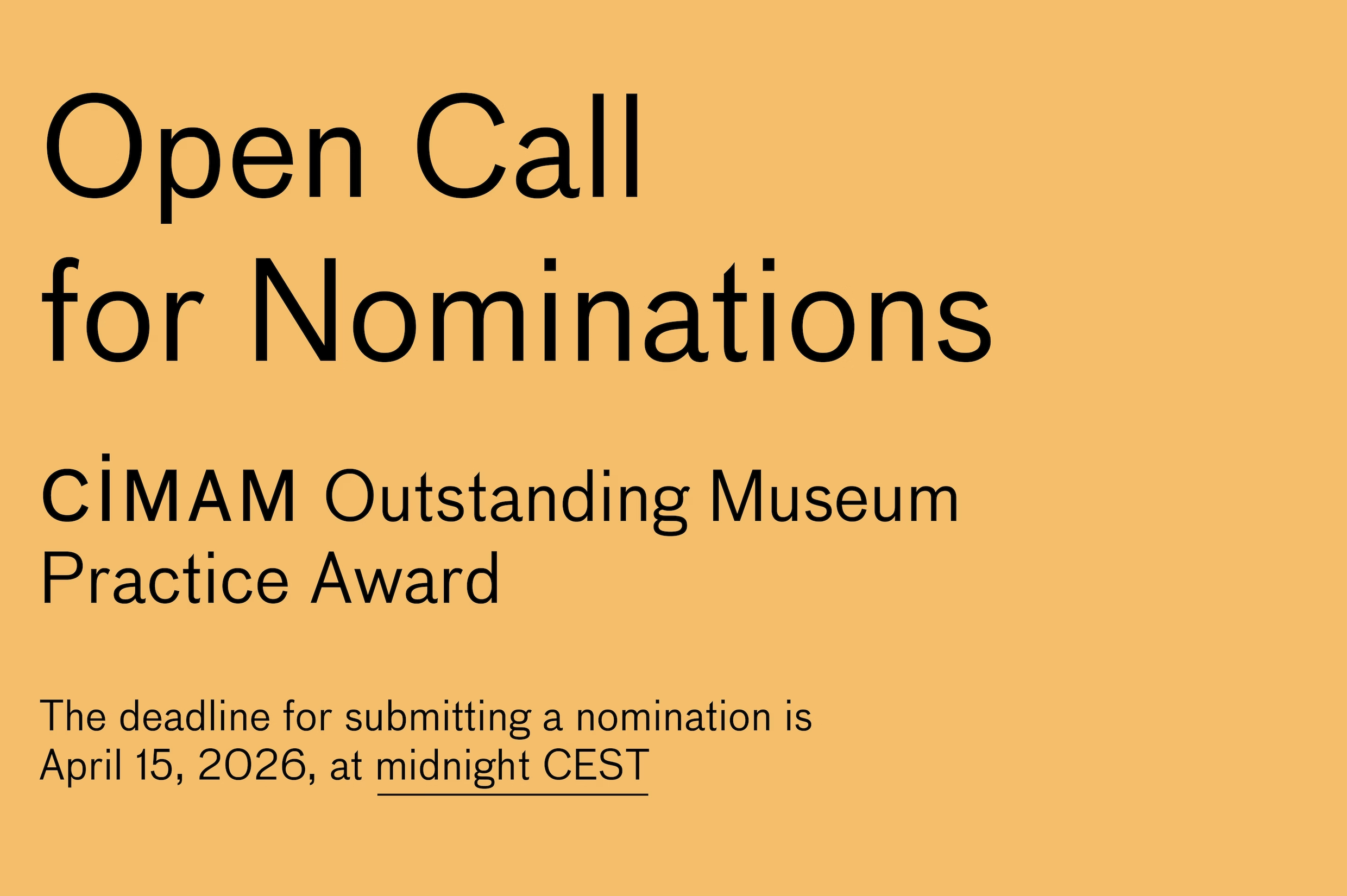 Call for Nominations