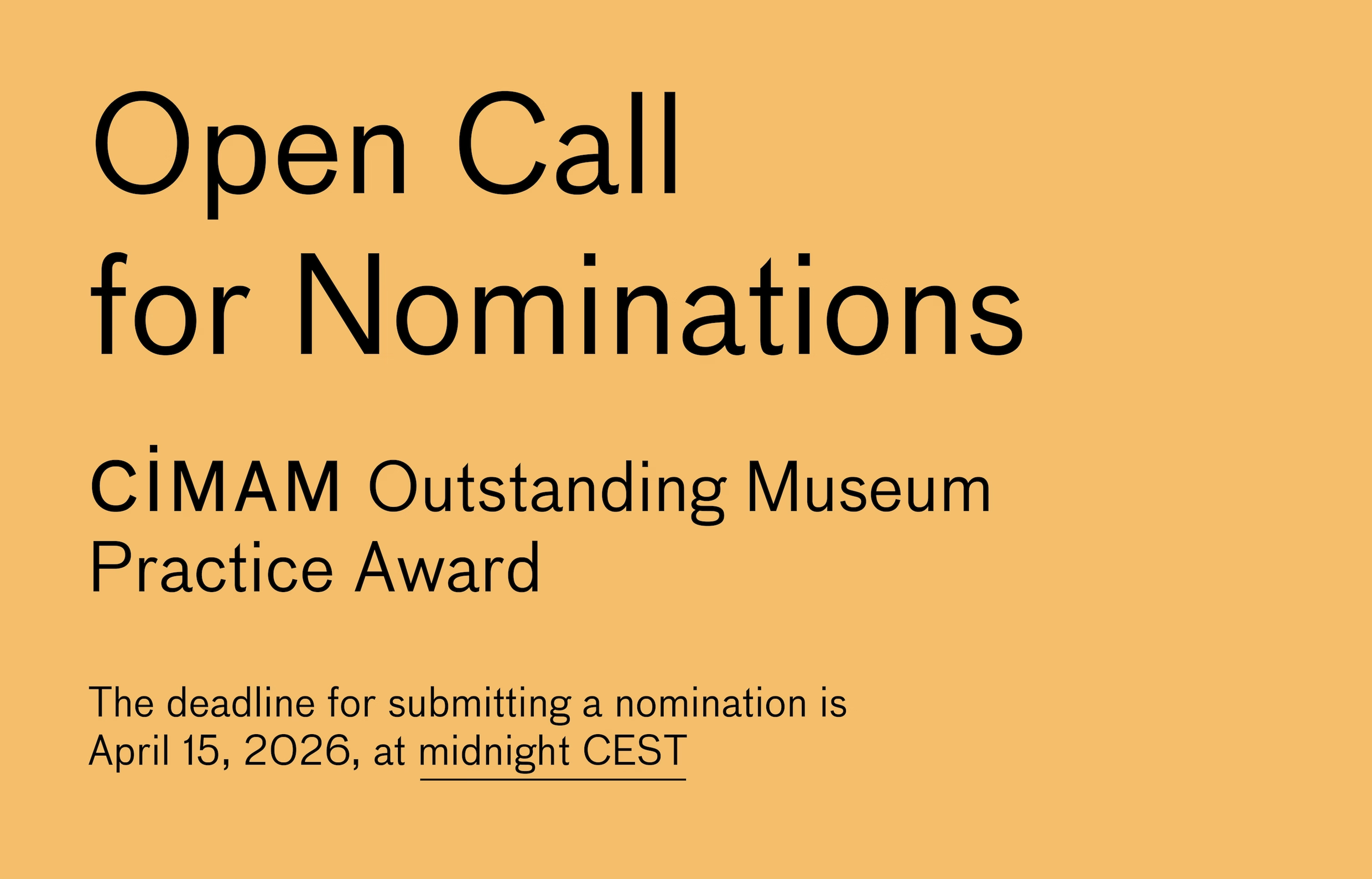 Call for Nominations
